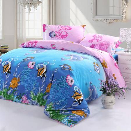 鉆石棉四件套“海洋寶貝” 潮流床品與舒適睡眠的藝術